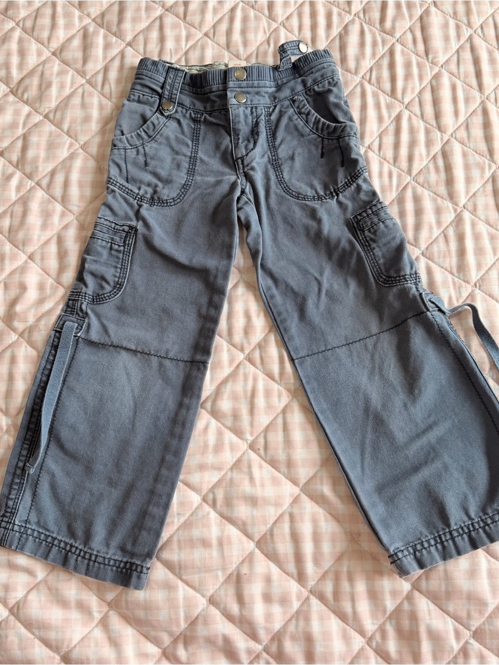 Mossimo Supply Co Kids Size 4 Gray Cargo Utility Pants Y2K